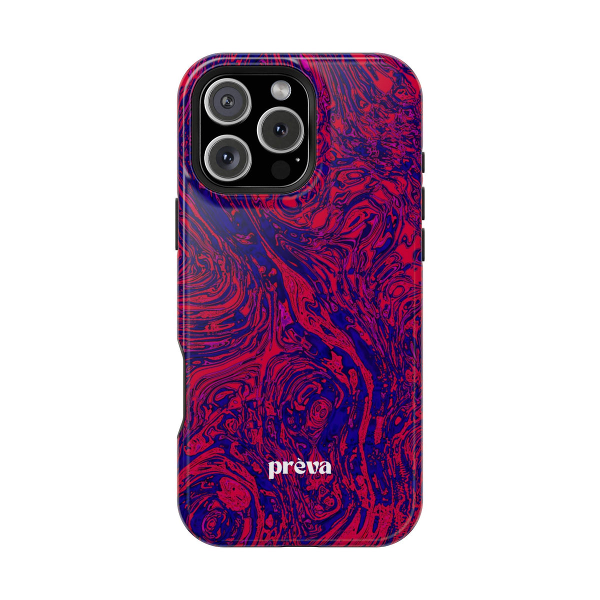 Marbled Red & Purple Impact Phone Case