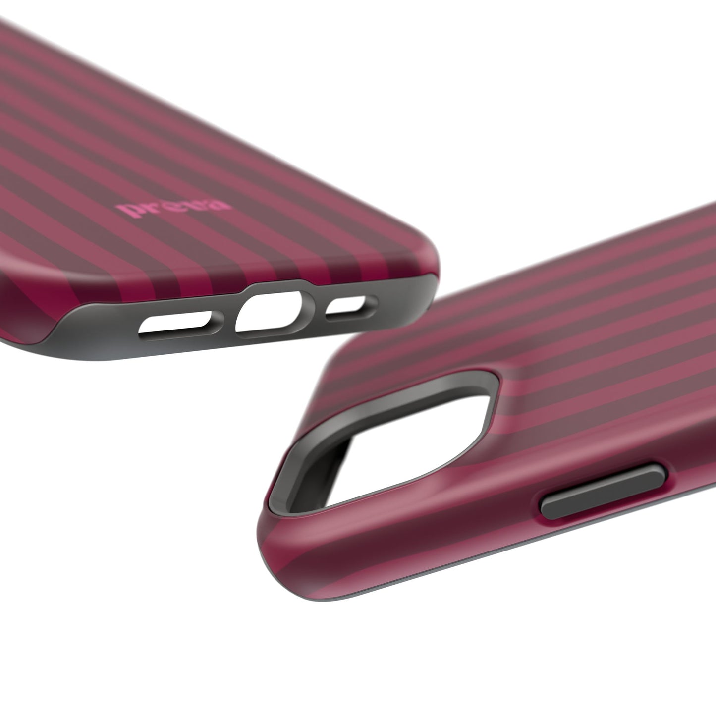 Burgandy Stripes x Ava Dudderar Phone Case