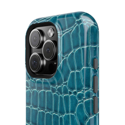 Teal Croc Phone Case