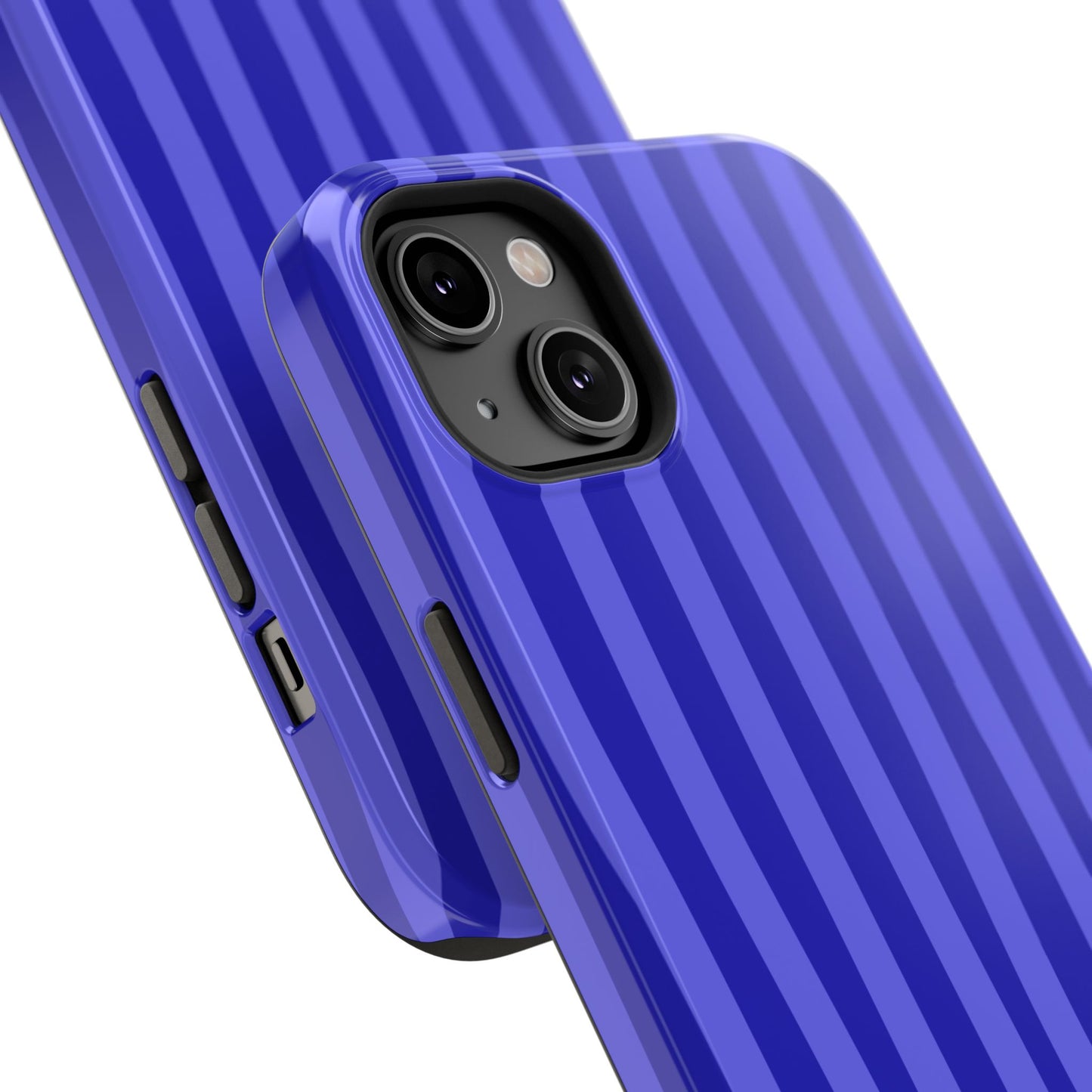Neon Blue Stripes Phone Case