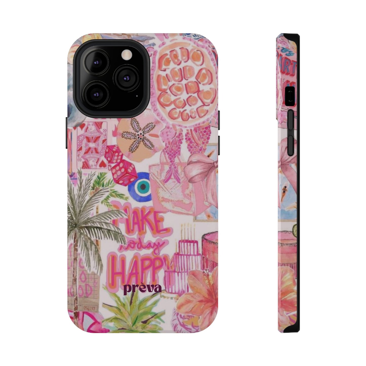 Pink Tropical Collage Phone Case