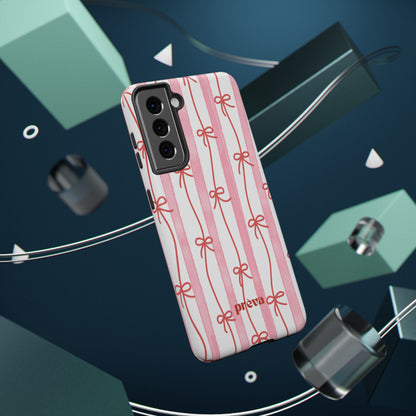 Pink Bow Chain Phone Case