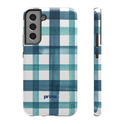 Teal Plaid Phone Case
