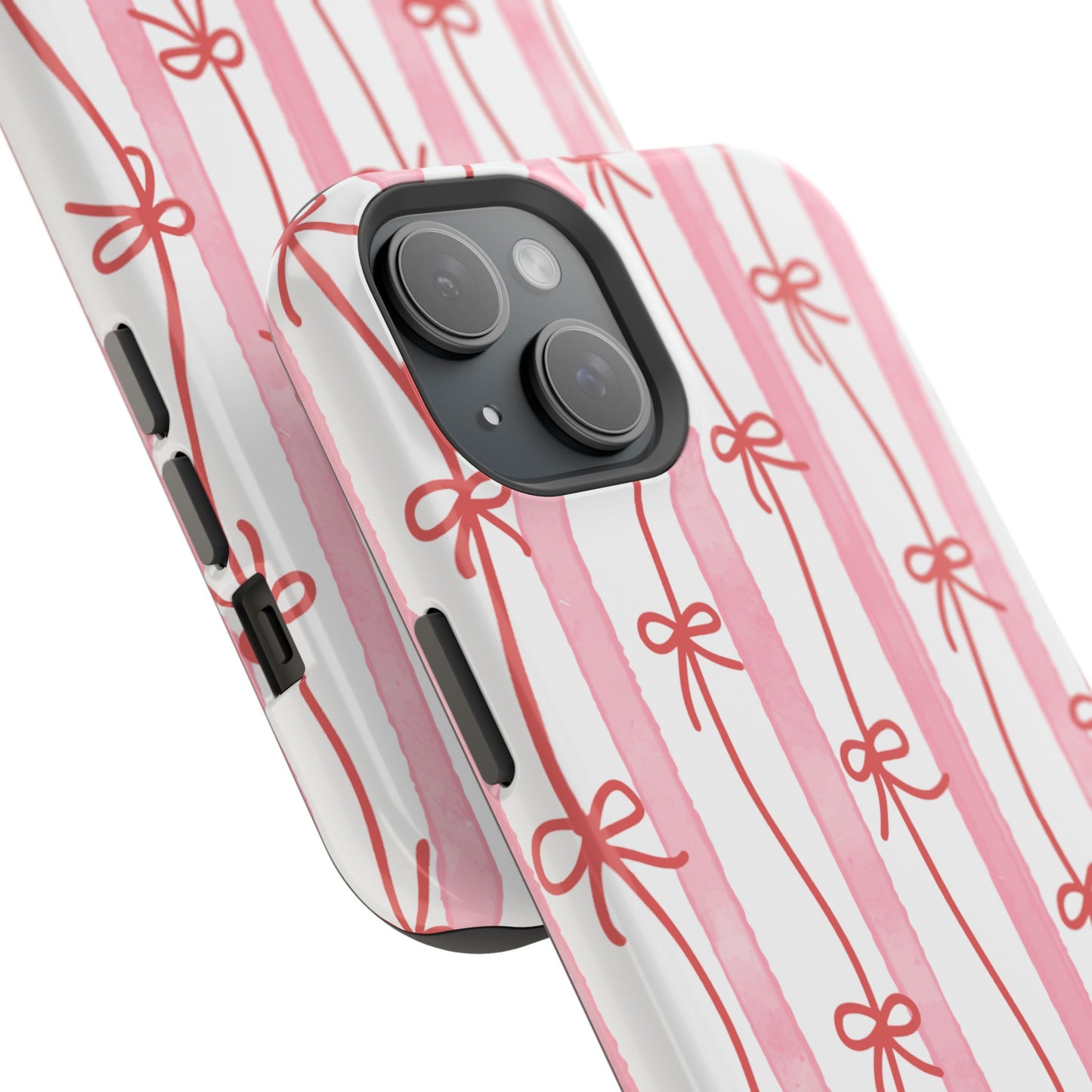 Pink Bow Chain Phone Case