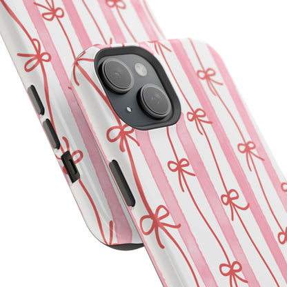 Pink Bow Chain Phone Case