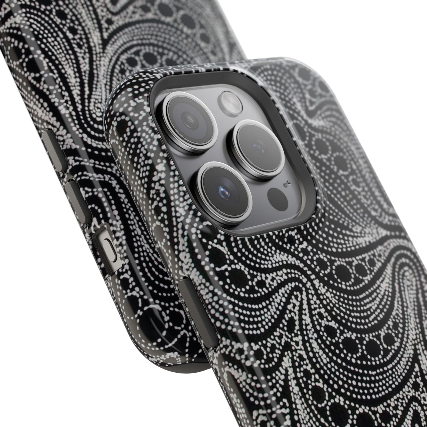 Abstract Midnight Lace Phone Case