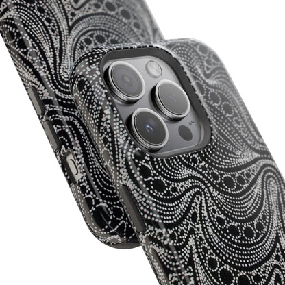 Abstract Midnight Lace Phone Case