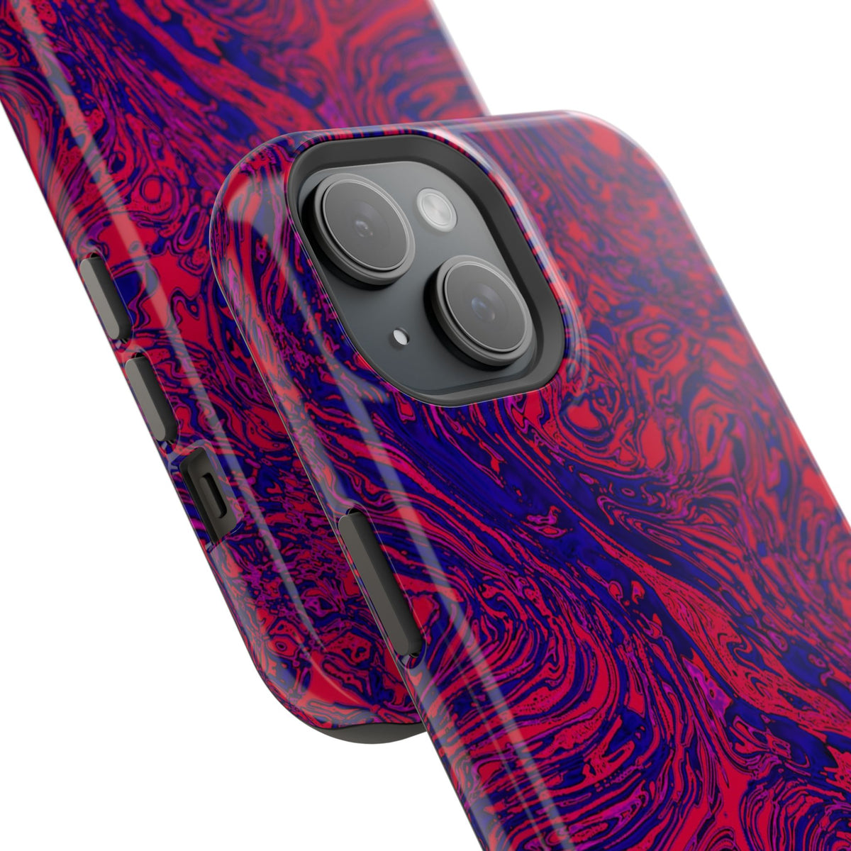 Marbled Red & Purple Impact Phone Case