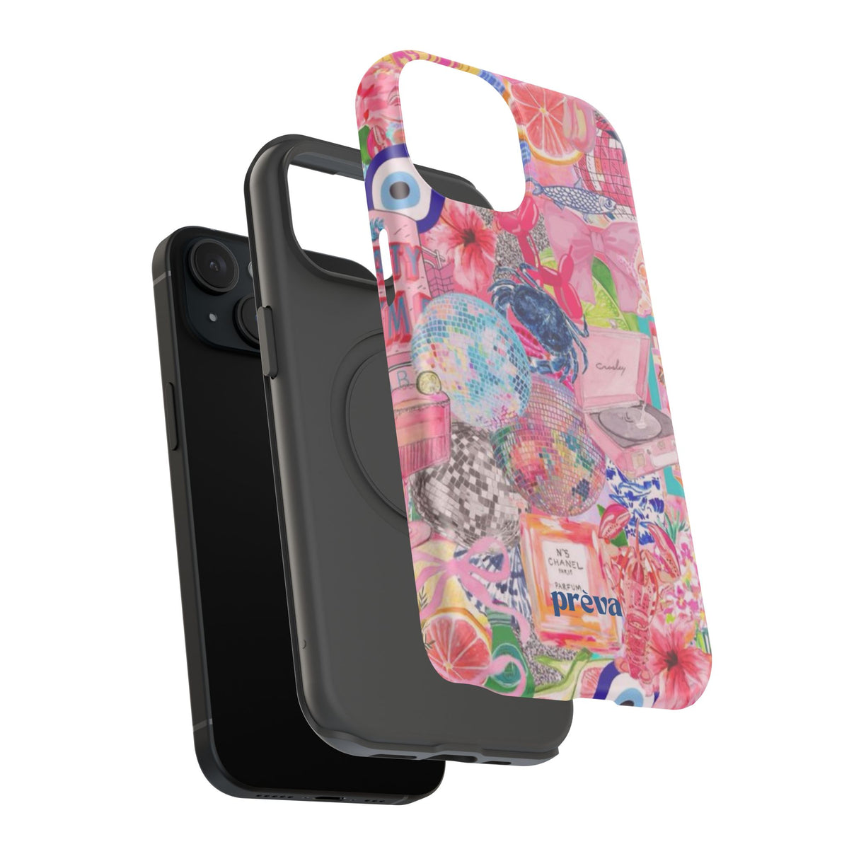 Floral & Pink Collage Phone Case