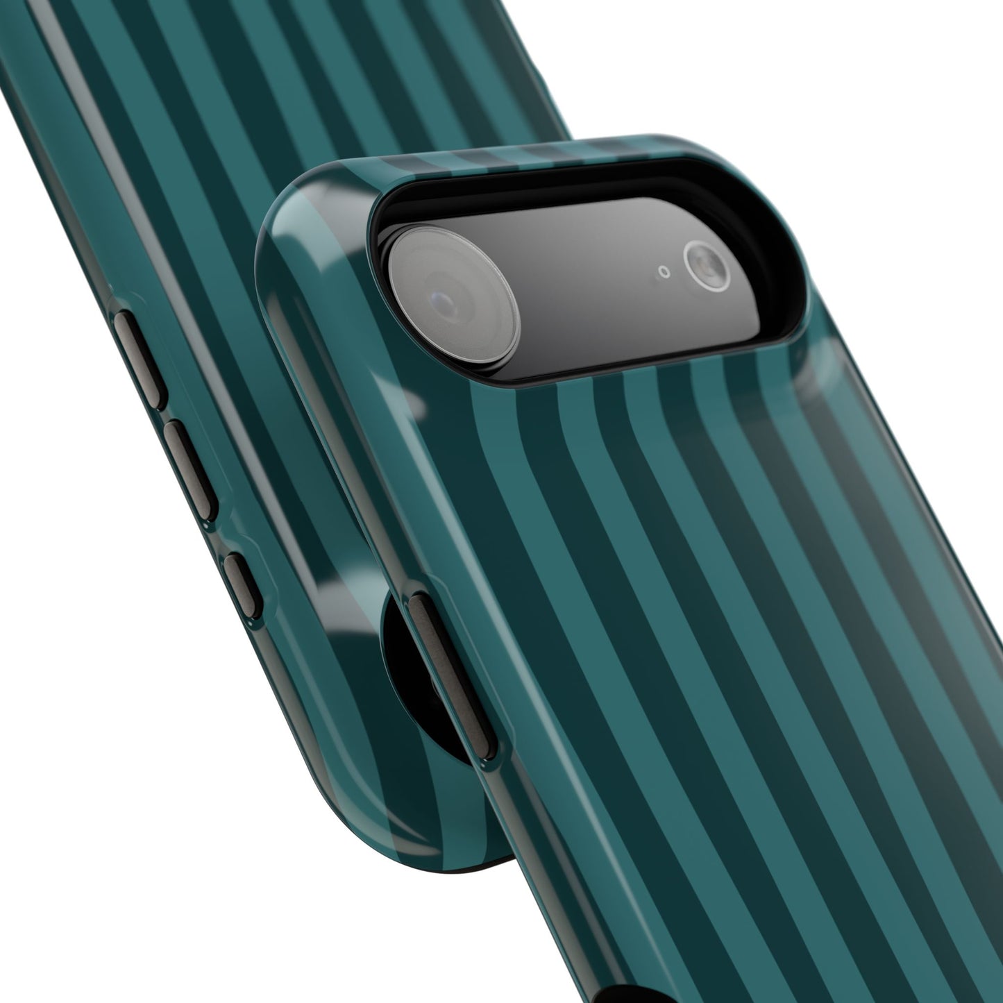 Dark Stripes Turquoise Phone Case