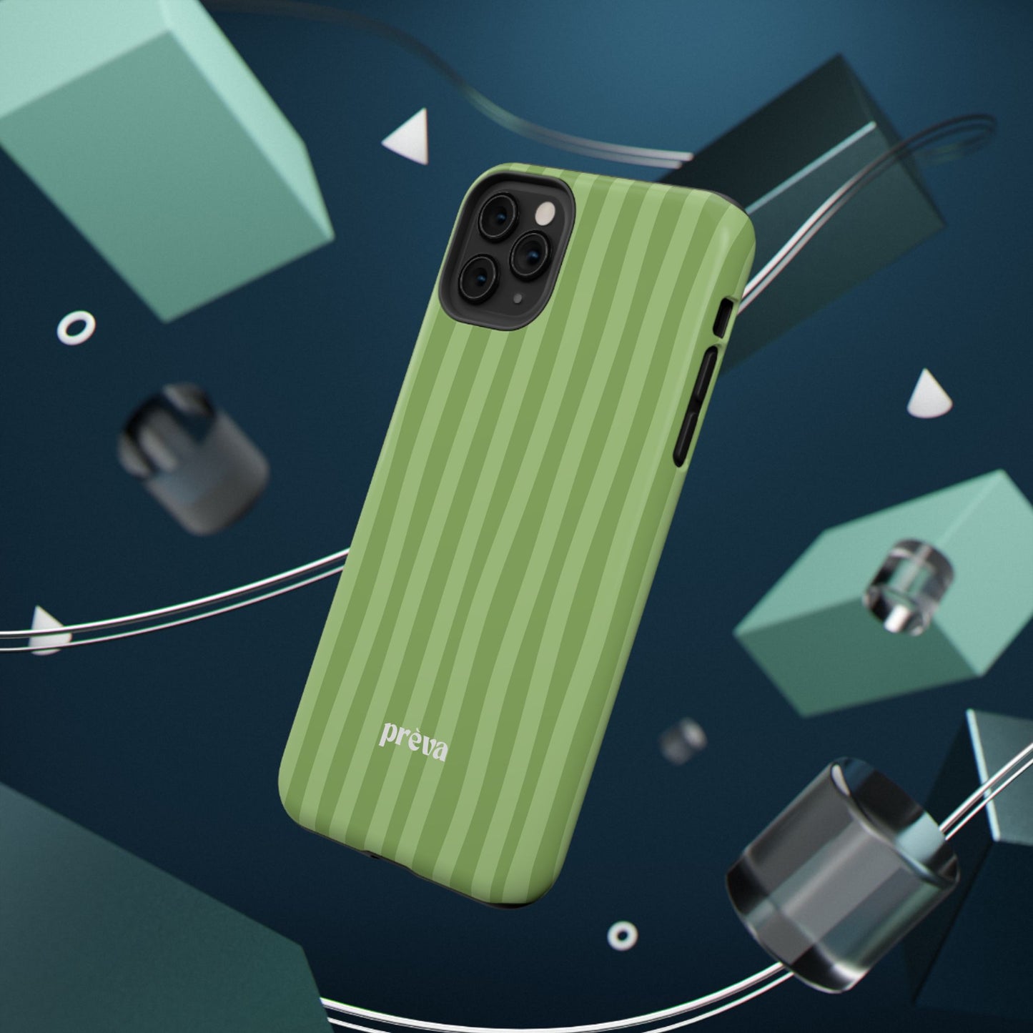 Light Green Stripes Phone Case