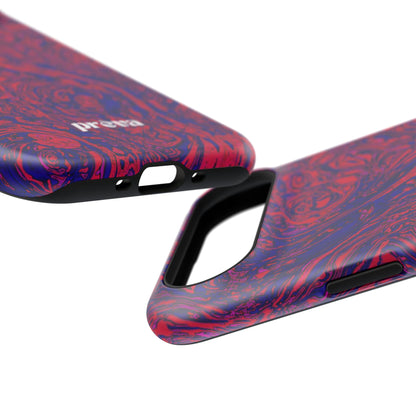Marbled Red & Purple Impact Phone Case