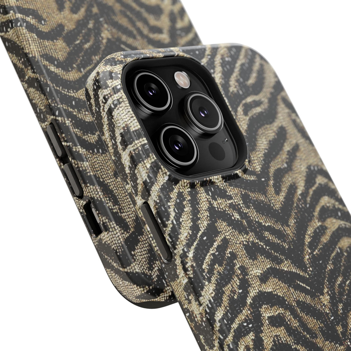 Phone Case — Impact‑Resistant Tiger Print Rug Texture