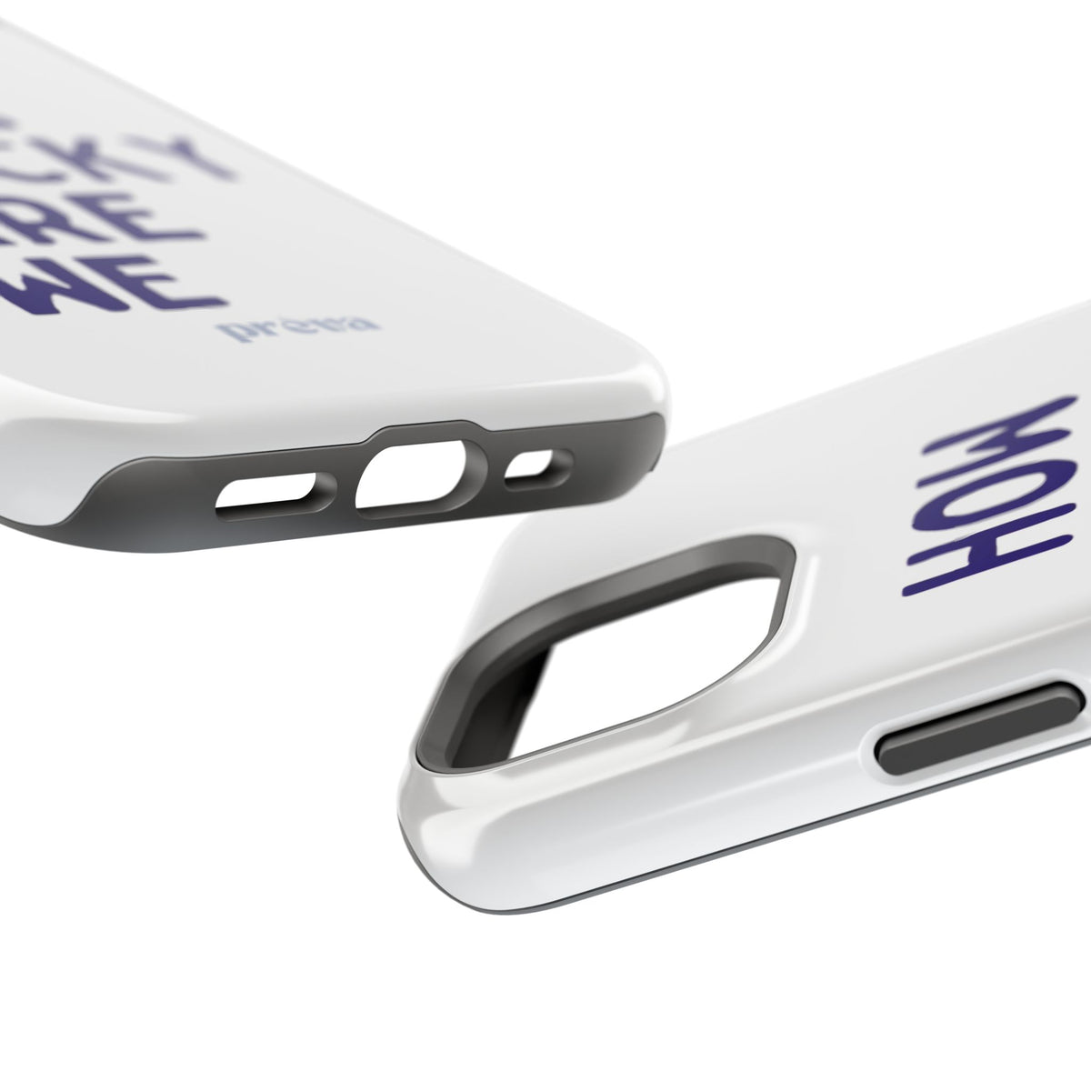 How Lucky Are We White Phone Case