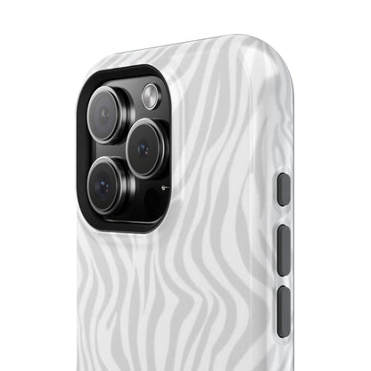 Zebra White Wave Phone Case