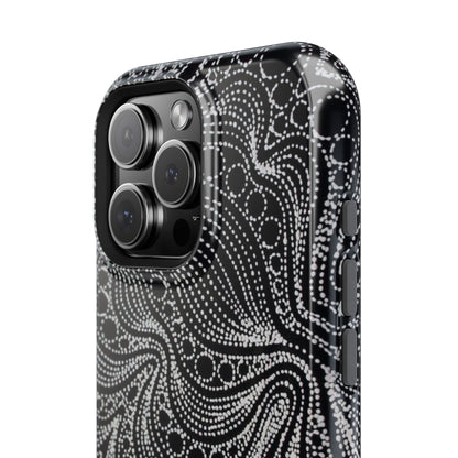 Abstract Midnight Lace Phone Case