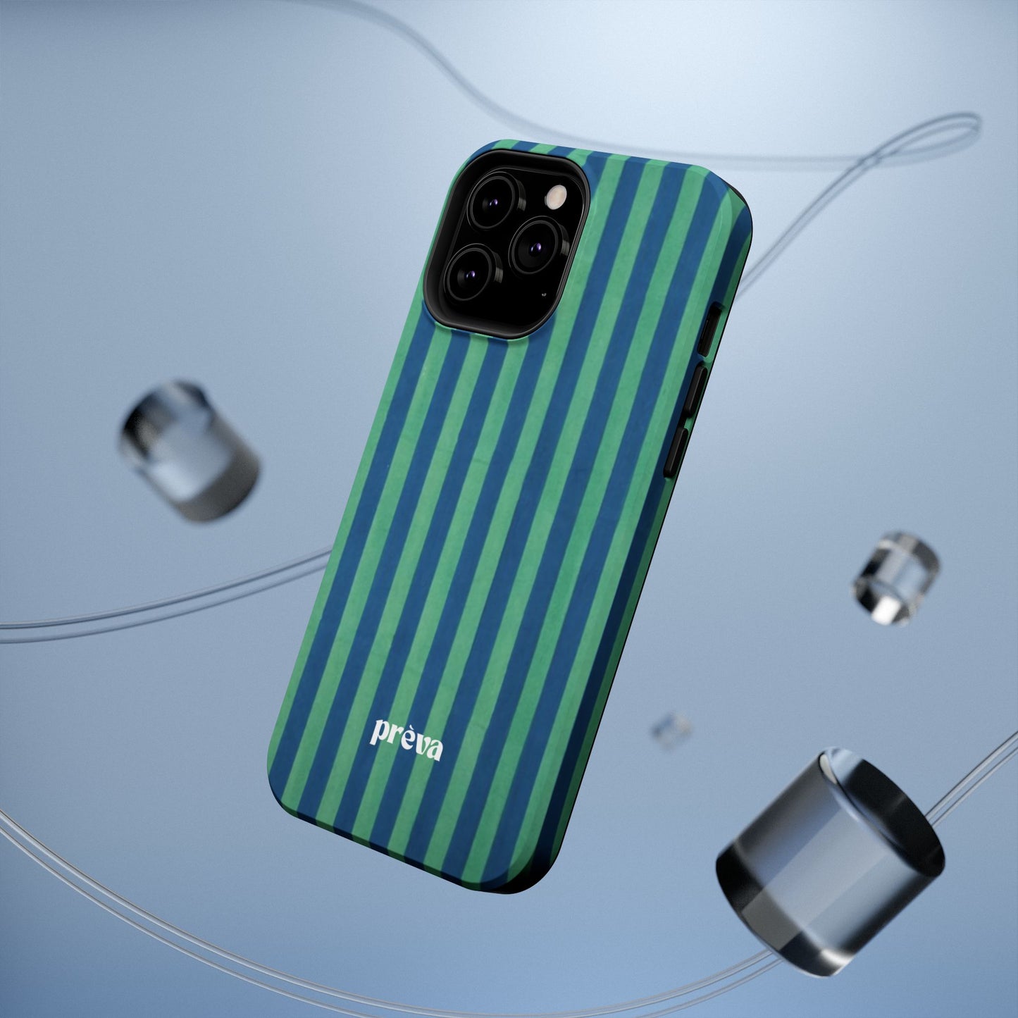 Green & Blue Stripes Phone Case