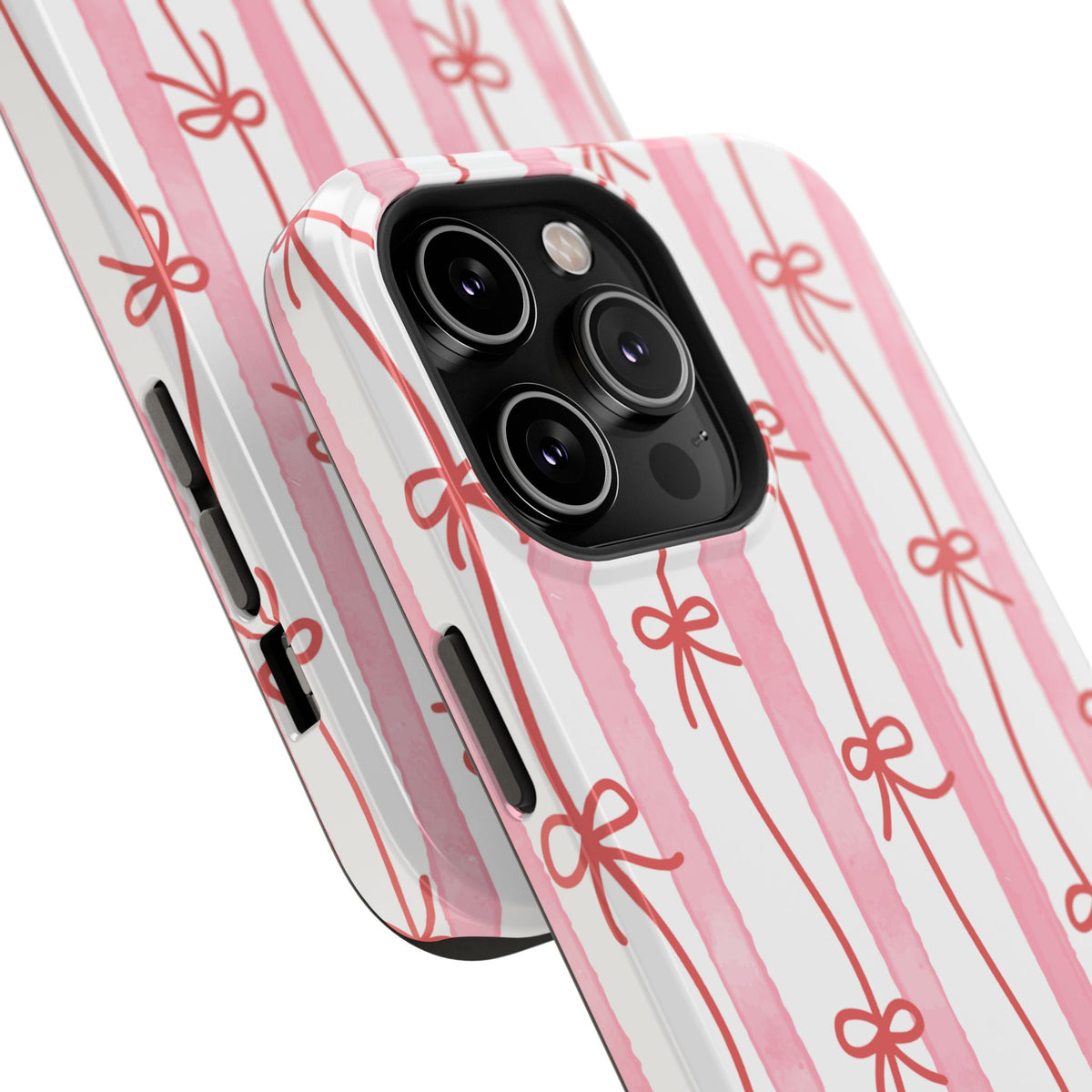 Pink Bow Chain Phone Case