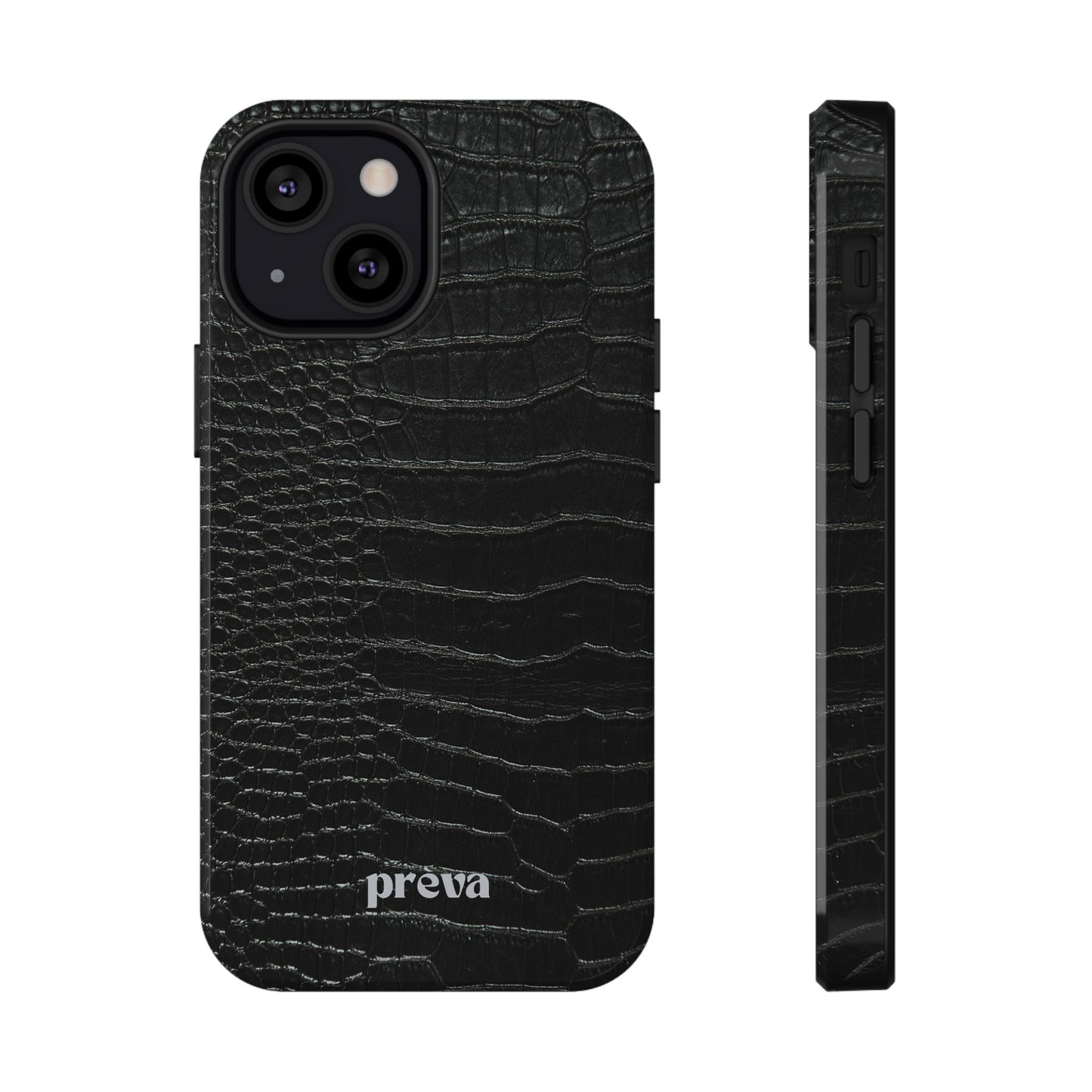 Black Croc Phone Case