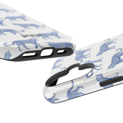 Blue Leopard Pattern Phone Case