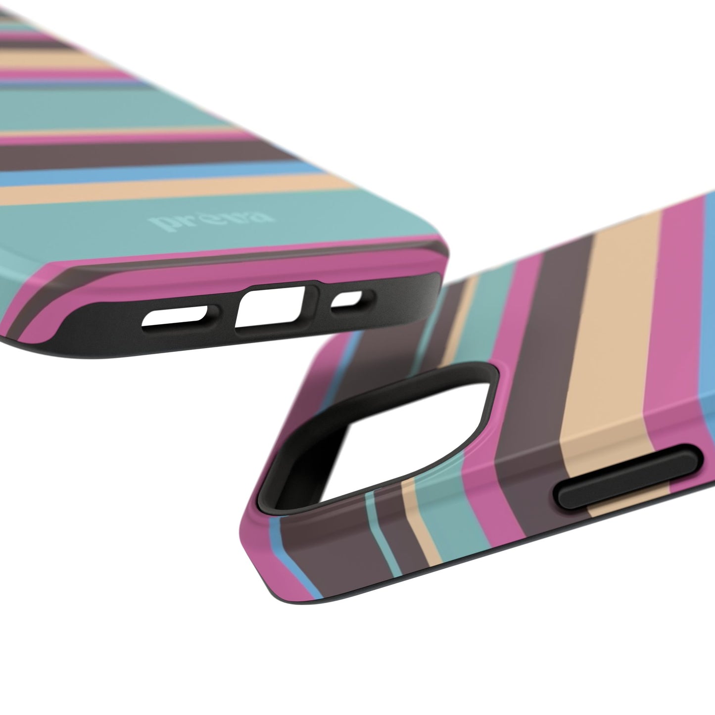 Cocoa Palm Stripes Phone Case