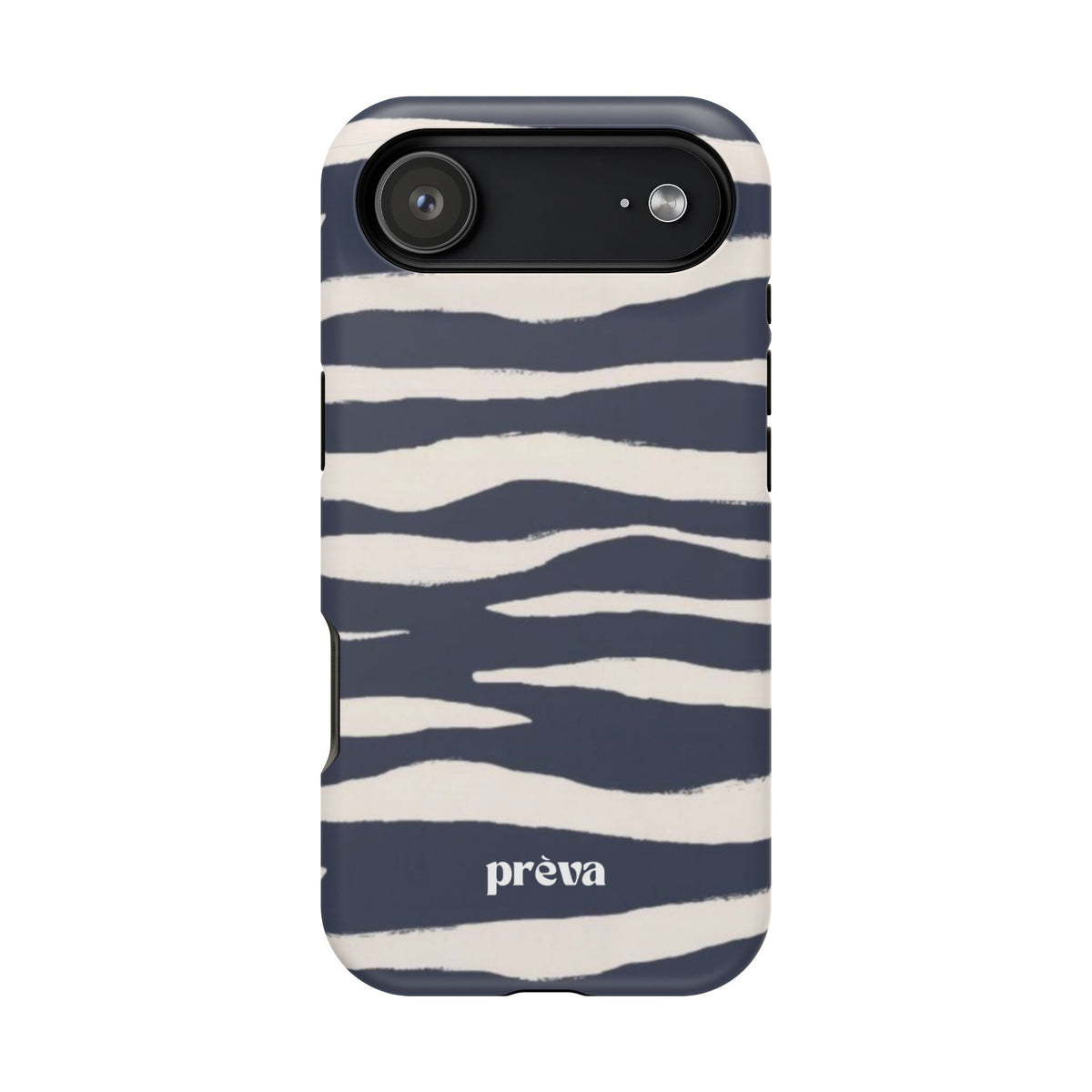 Navy & Cream Zebra Phone Case
