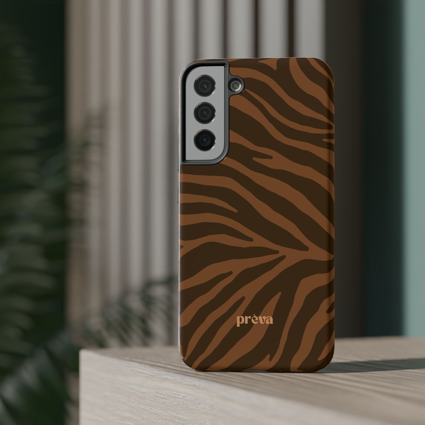 Brown Tiger Stripe Phone Case