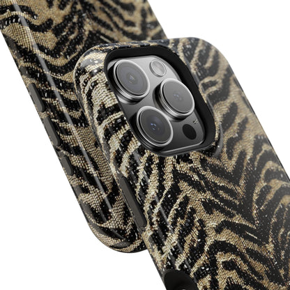 Phone Case — Impact‑Resistant Tiger Print Rug Texture
