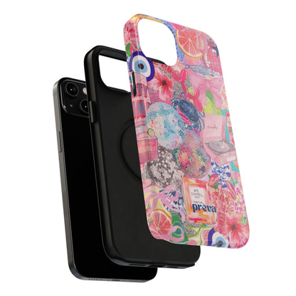 Floral & Pink Collage Phone Case