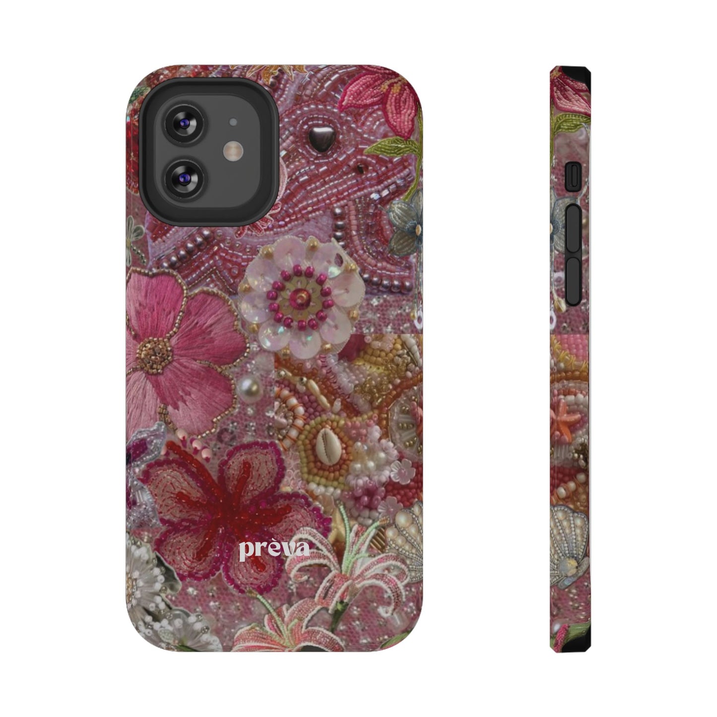 Floral Embroidery Phone Case