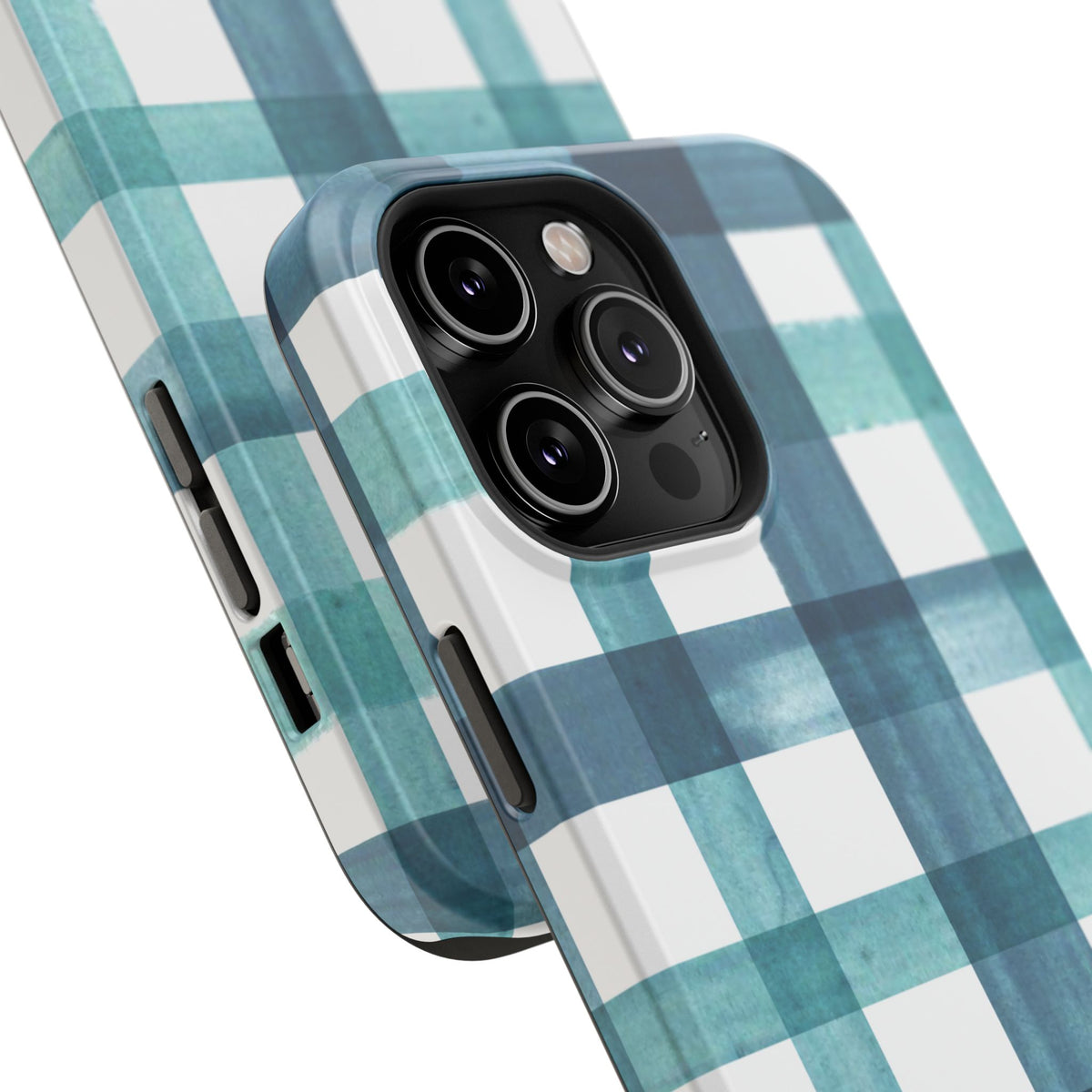 Teal Plaid Phone Case