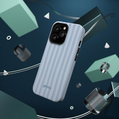 Pastel Blue Stripes Phone Case