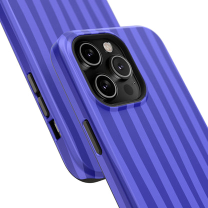 Neon Blue Stripes Phone Case