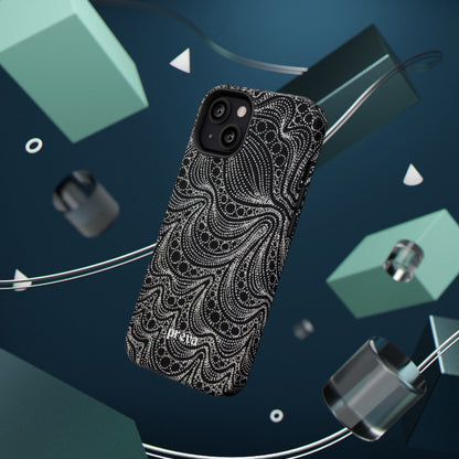 Abstract Midnight Lace Phone Case
