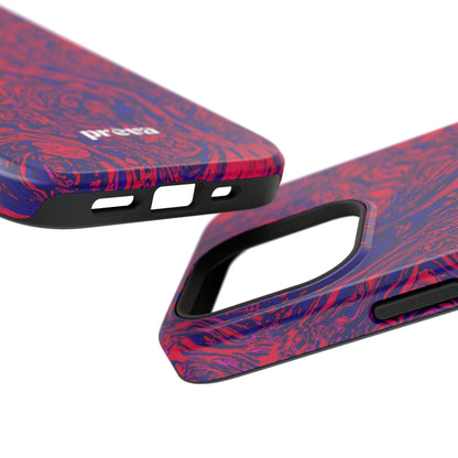 Marbled Red & Purple Impact Phone Case