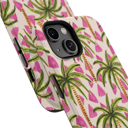 Phone Case — Pink Palm Tree Impact-Resistant Protector