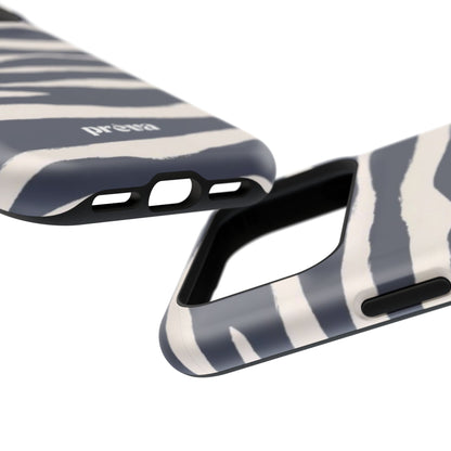 Navy & Cream Zebra Phone Case