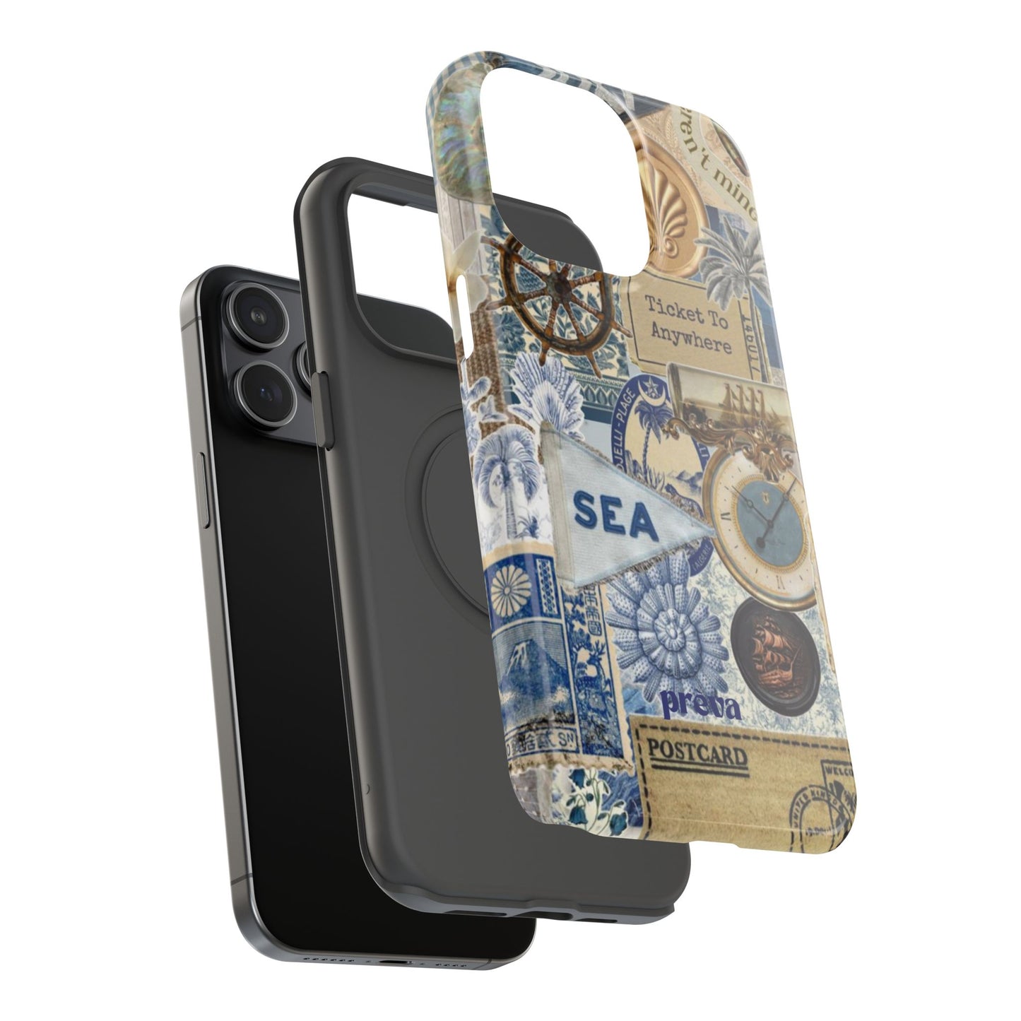 Neutral Travel Collage Phone Case