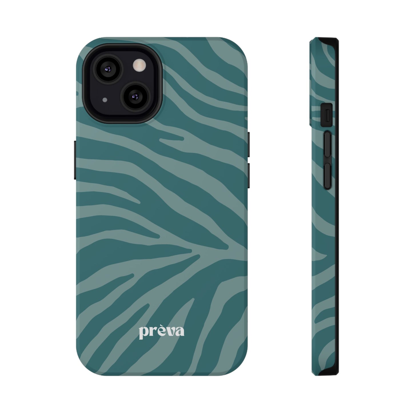 Teal Zebra Phone Case