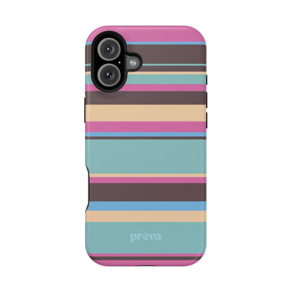 Cocoa Palm Stripes Phone Case