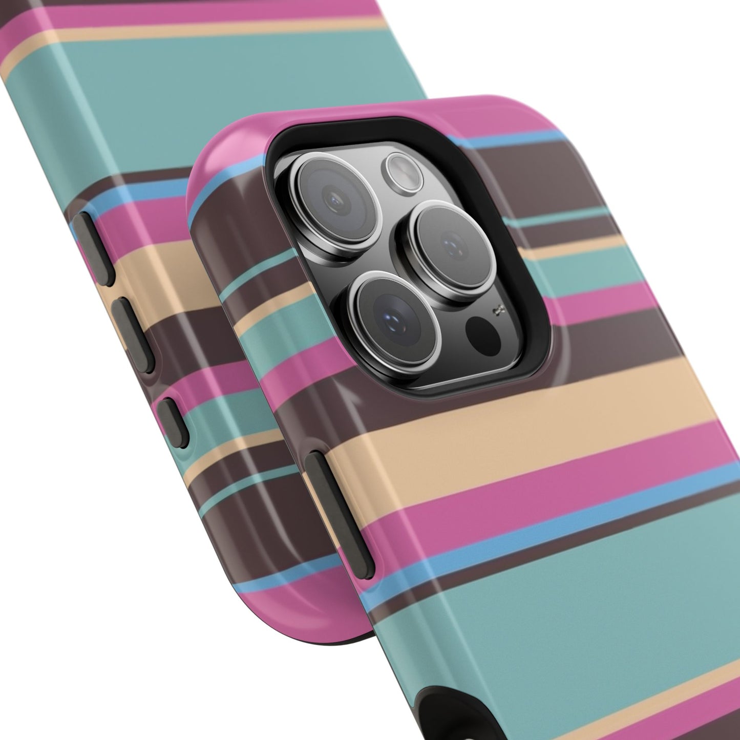 Cocoa Palm Stripes Phone Case