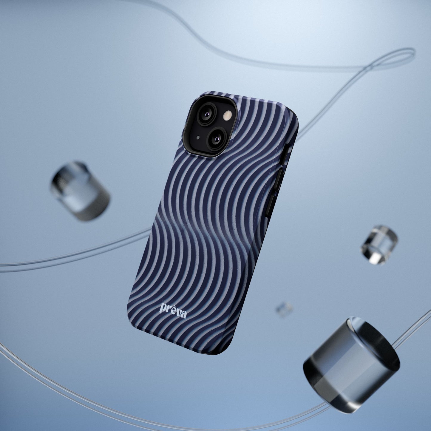 Wavy Navy Phone Case