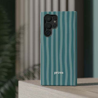 Striped Teal Phone Case