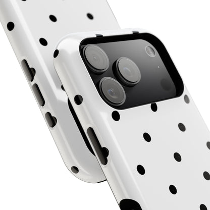B&W polka dots Phone Case