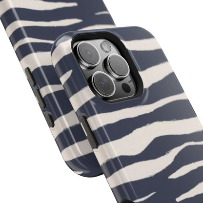 Navy & Cream Zebra Phone Case