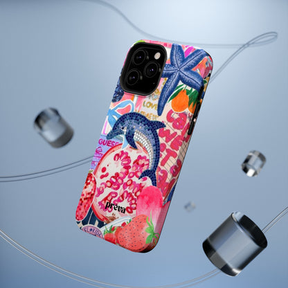 Dolphin Tropics Collage Phone Case
