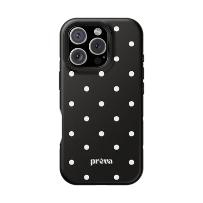 Black with White Polka Dots Phone Case