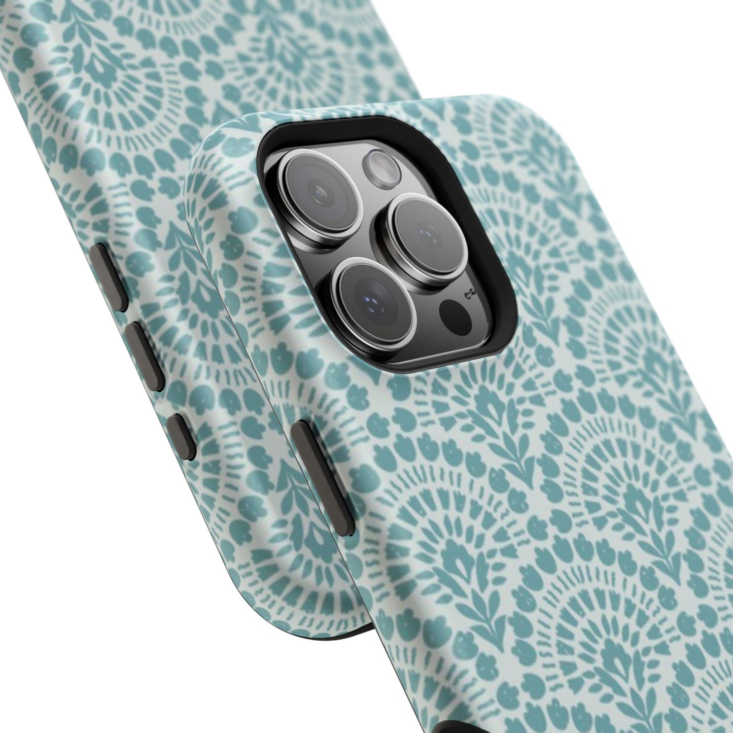 Aqua Lace Pattern Phone Case