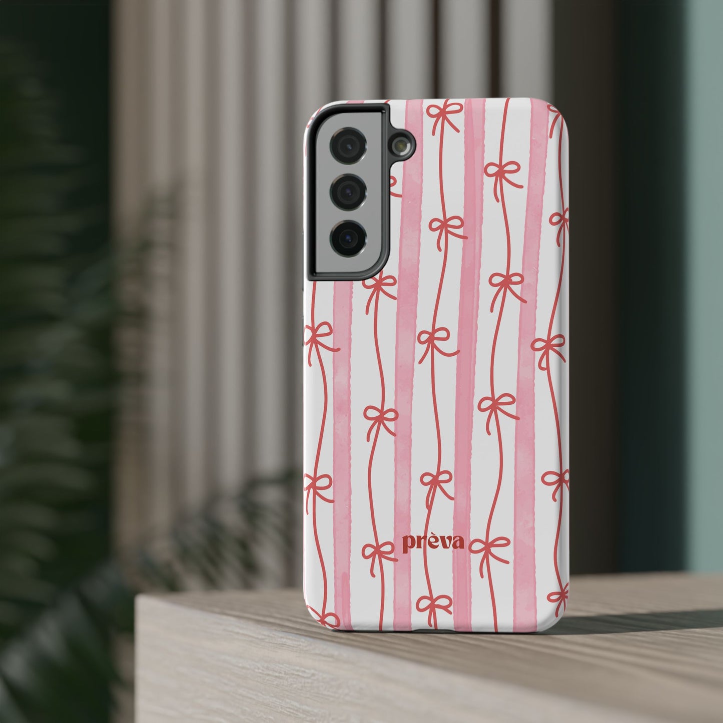 Pink Bow Chain Phone Case