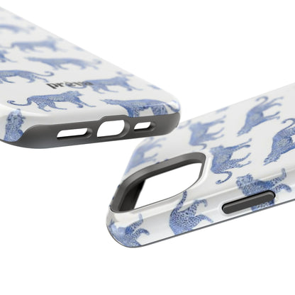 Blue Leopard Pattern Phone Case
